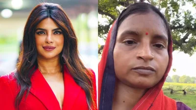 প্রিয়াঙ্কা চোপড়া ও যশোদা লোধি। ছবি: সংগৃহীত