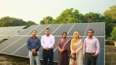 সৌরশক্তির মাধ্যমে বিদ্যুৎ উৎপাদনের পথে যাত্রা শুরু করেছে কুড়িগ্রাম জেলা প্রশাসন