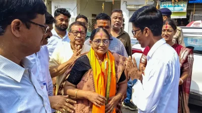 হাসি রানি রাথ নিকটতম প্রতিদ্বন্দ্বীকে ১ লাখের বেশি ভোটে হারিয়েছেন। ছবি: এক্স