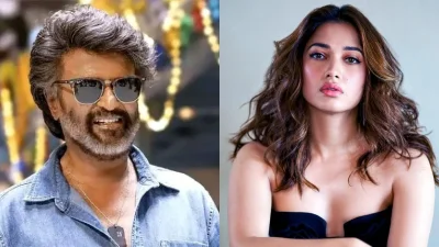 রজনীকান্ত ও তামান্না ভাটিয়া। ছবি: সংগৃহীত