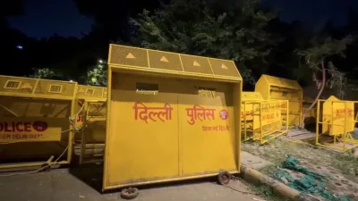 পুলিশের ব্যারিকেড (ছবি: এনডিটিভি)
