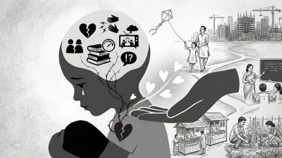 শিশুদের মানসিক ট্রমা (এআই জেনারেটেড ছবি)