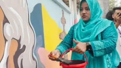 রবীন্দ্রনাথের ছবিতে কালি মাখতে গিয়ে রাষ্ট্র সংলাপ ফোরামের সদস্যসচিব গ্রেফতার