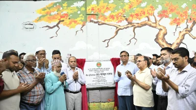 সৌন্দর্যবর্ধন কাজের উদ্বোধন করেছেন ডিএসসিসির প্রশাসক
