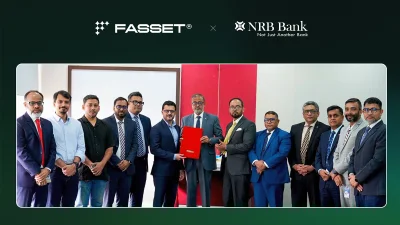 এনআরবি ব্যাংক পিএলসি ও ফ্যাসেট লাবুয়ান লিমিটেডের মধ্যে চুক্তি সই অনুষ্ঠান