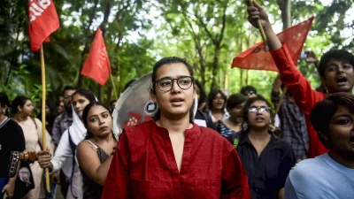 দিল্লির ছাত্রনেত্রী নেহা বোরা। ছবি: সংগৃহীত