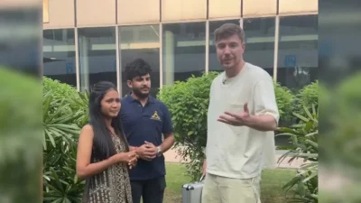 মায়া ও মিস্টারবিস্ট। ভিডিও থেকে নেওয়া ছবি