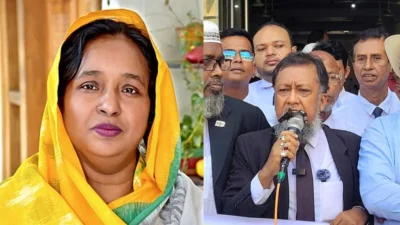 সেলিনা হায়াৎ আইভী ও বিএনপি নেতা আবু আল ইউসুফ খান টিপু