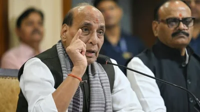 ভারতের প্রতিরক্ষামন্ত্রী রাজনাথ সিং। ছবি: সংগৃহীত