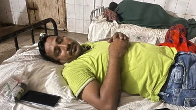 হাসপাতালে ভর্তি সাংবাদিক জসীম উদ্দীন।