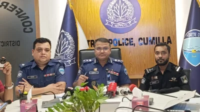 যুবদল নেতার হত্যাকাণ্ড নিয়ে কুমিল্লা পুলিশের ব্রিফিং