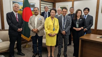 জাপানি প্রতিনিধিদলের সঙ্গে জহির উদ্দিন স্বপন