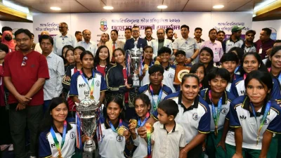 ‘আন্তঃবিশ্ববিদ্যালয় ক্রীড়া প্রতিযোগিতা-২০২৬’ এর ছাত্রী ফুটবল ইভেন্টে চ্যাম্পিয়ন হয়েছে জাতীয় বিশ্ববিদ্যালয়