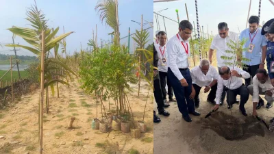 ঢাকা-আরিচা মহাসড়কের আরিচামুখী লেনের পাশে গাছের চারা রোপণ করেছেন প্রধানমন্ত্রী তারেক রহমান