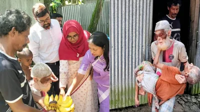 ‘আল্লাহ, আমাকে খাবার দাও, আমার স্ত্রীকে নিয়ে খুব কষ্টে আছি’ এমন আকুতি জানিয়ে সামাজিক যোগাযোগমাধ্যমে আলোচনায় আসা ৮৮ বছরের সাজু শেখের স্ত্রী নূরজাহান বেগম আর নেই।