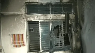 শজিমেক হাসপাতালে এসি বিস্ফোরণ। ছবি : সংগৃহীত