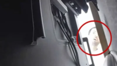 ৫ অক্টোবর ক্যামেরায়  তাকে দেখা যায়। ছবি; বিবিসি