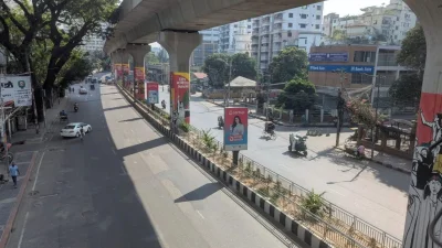 রাজধানীর কাজী নজরুল ইসলাম সরণির চিত্র