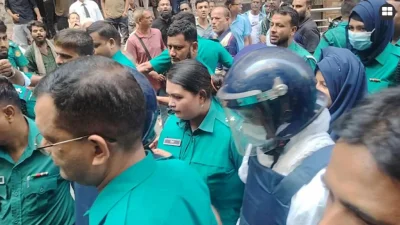 পুলিশ হেফাজতে দীপু মনি (ফাইল ফটো)