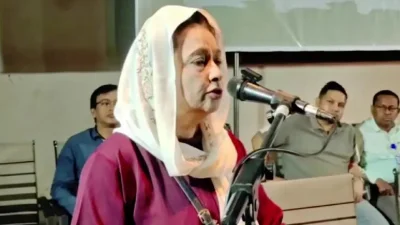 কক্সবাজারে এক মতবিনিময় সভায় এমপি শামীম আরা স্বপ্না