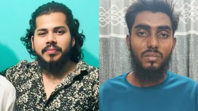 গ্রেফতারকৃত তপু ও জুয়েল