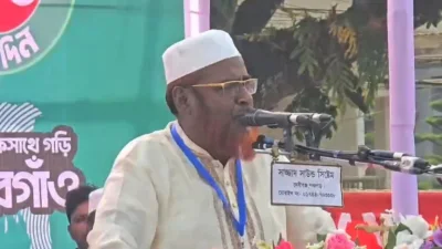 ঠাকুরগাঁওয়ে নির্বাচনি জনসভায় বক্তব্য দেন মিয়া গোলাম পরওয়ার