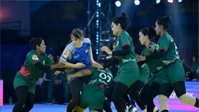 পুরুষ দল হারলেও নারী বিভাগে দাপুটে জয় পেয়েছে বাংলাদেশ। ছবি সংগৃহীত