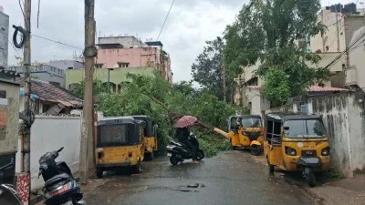 ঘূর্ণিঝড় অর্ণবের স্থলভাগে প্রবেশের প্রক্রিয়া সম্পন্ন হতে ছয় ঘণ্টার বেশি সময় লাগে। ছবি: এনডিটিভি