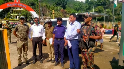 তামাবিল স্থলবন্দর দিয়ে অঞ্জনা ভৌমিকের লাশ ভারতে পাঠানো হয়েছে
