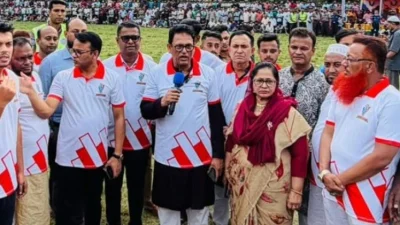 বক্তব্য রাখছেন শিক্ষামন্ত্রী  ড. আ ন ম এহছানুল হক মিলন