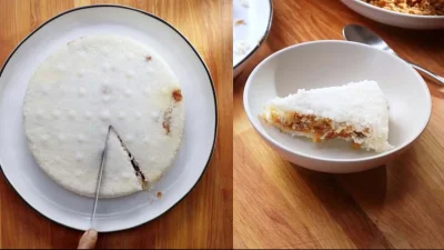 দুই স্তরের ভাপা পিঠা (ছবি: বাংলা ট্রিবিউন কোলাজ)