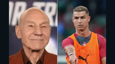প্যাট্রিক স্টুয়ার্ট ও ক্রিস্তিয়ানো রোনালদো