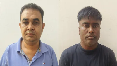শাকিল হত্যা মামলার দুই আসামি আলামিন ও আনিছুর রহমান।
