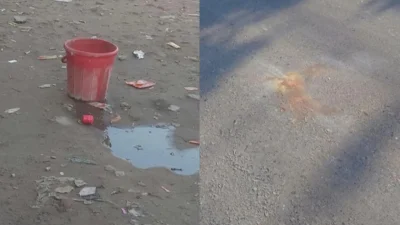 ফুলবাড়িগেট এলাকায় একটি স্বাগত তোরণে আগুন দেওয়া হয়েছে। এর প্রায় এক ঘণ্টা পর সেখানে কয়েকটি ককটেল বিস্ফোরণের ঘটনা ঘটে