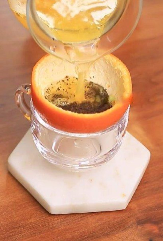 Orange tea is unique in its nutritional value.  Photo-Collected