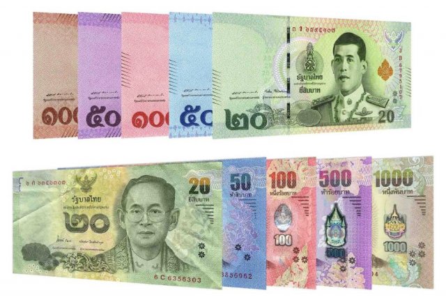 Thailand currency Designs