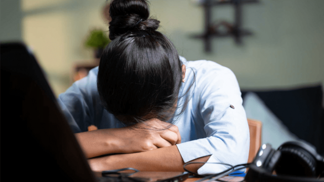 Chronic fatigue and weakness can occur with vitamin B deficiency. Photo-Collected