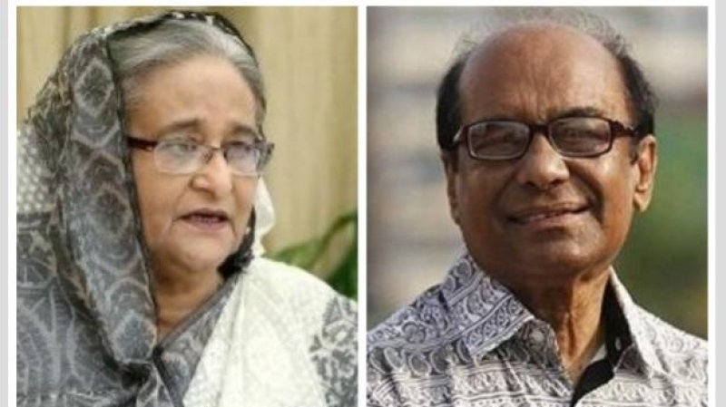 প্রধানমন্ত্রী শেখ হাসিনা ও অধ্যাপক শামসুজ্জামান খান