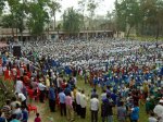 নোয়াখালীতে হাজারও কণ্ঠে জাতীয় সঙ্গীত পরিবেশন করছেন স্থানীয়রা