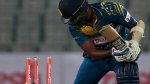 হার্দিক পান্ডের বলে বোল্ড ম্যাথুস 