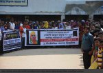 সোহাগী জাহান তনুর হত্যাকারীদের গ্রেফতারের দাবিতে মানববন্ধন