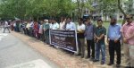 শাবি শিক্ষকদের মানববন্ধন
